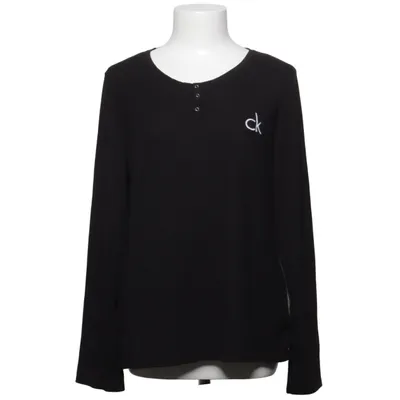 Henley Shirt (Schwarz) von Calvin Klein Sleepwear Elasthan, Polyester, Viskose