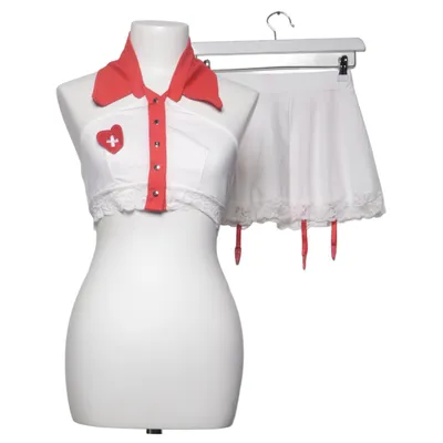 Déguisement (Blanc, Rouge) Élasthane, Polyester