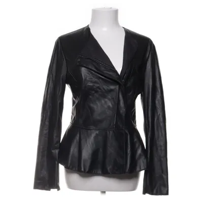 Leather jacket (Black) from Armani Collezioni Leather, Wool