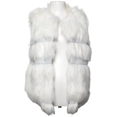 Ytterväst (Vit, Grå) från Jaspal Akryl, Polyester