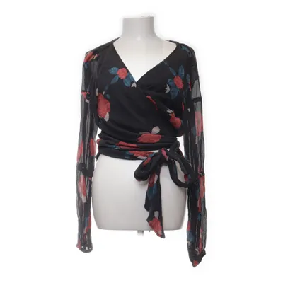 Blouse portefeuille (Noir, Rouge, Bleu, Multicolore) de Club Monaco Polyester, Soie