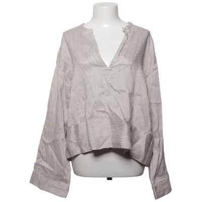 Blouse (Beige, Marron) de Massimo Dutti Lin, Soie
