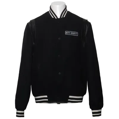 Collegejakke (Sort) fra Eleven Paris Polyester, Viscose, Uld