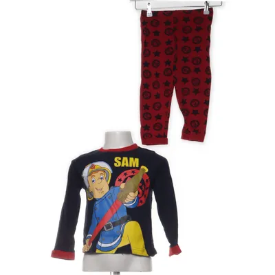 Pyjamas (Röd, Svart) från Fireman Sam Bomull