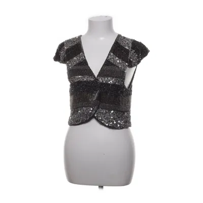 Vest (Grå, Sort, Sølv) fra Zara Woman Polyester