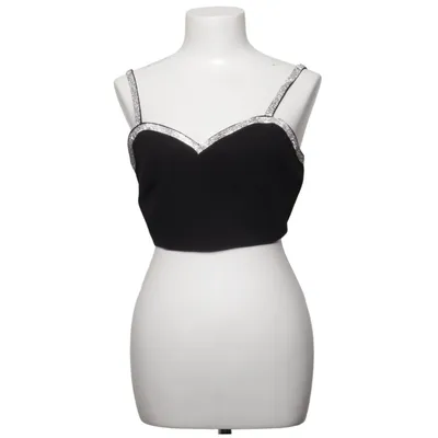 Crop top (Zwart) van Sincerely, Jules Elastaan, Polyester
