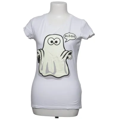 T-shirt (Wit) van Fishbone Katoen, Elastaan