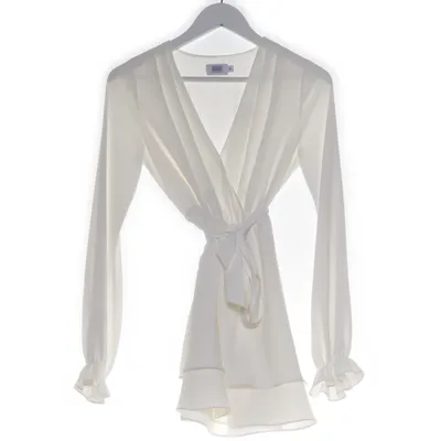 Robe (Blanc) de Donna Romina x NA-KD Polyester