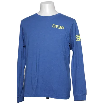 T-shirt à manches longues (Bleu) de Deep Coton, Polyester