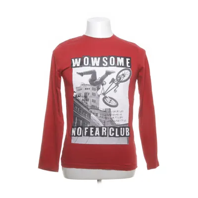Long sleeve T-shirt (Red, Multicolored) from Skate Nation Cotton