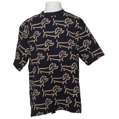 T-shirt (Blue, Beige) from Bo Bendixen Cotton