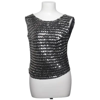 Débardeur (Noir, Argent) de Caribou Acétate, Fibre métallique, Polyester, Viscose