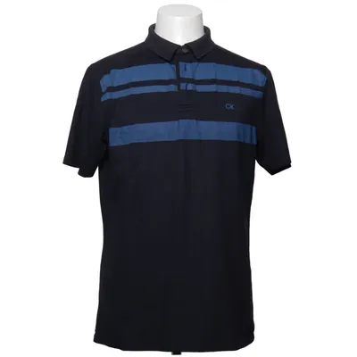 Poloshirt (Schwarz, Blau) von Calvin Klein Golf Baumwolle, Elasthan, Recyceltes Polyester