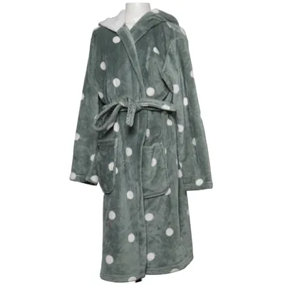 Bathrobe (Green, White) from KappAhl Polyester