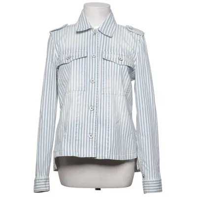 Shirt (Blue, White) from River Woods Cotton, Elastane