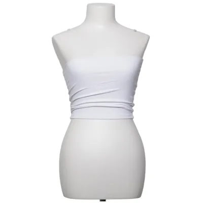 Tube top (White) from Collusion Cotton, Elastane