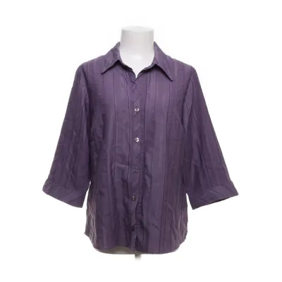 Short sleeve shirt (Purple) from Daxon Elastane, Polyester, Viscose
