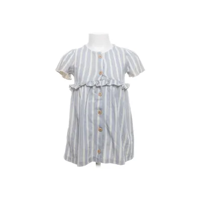 Jurk (Blauw, Wit) van Zara Katoen, Polyester, Viscose
