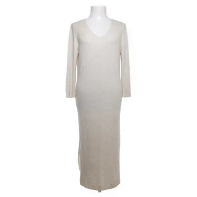 Maxi dress (Beige) from Massimo Dutti Acrylic, Linen, Polyamide, Viscose