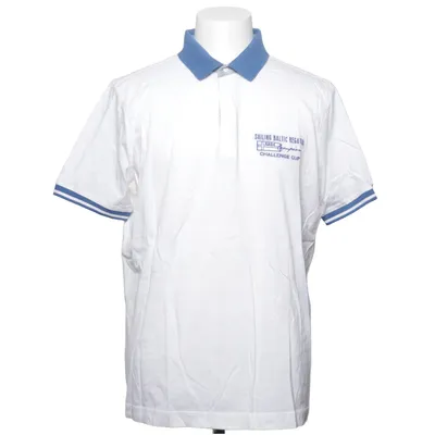 Polo (Blanc, Bleu) de Claudio Campione Coton