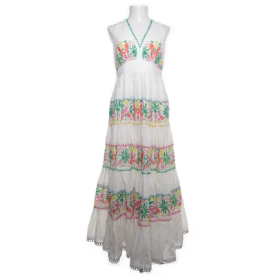 Maxi dress (White, Multicolored) from Boden Cotton