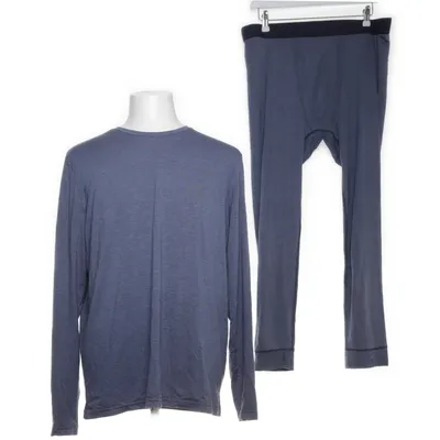 Pajamas (Blue) from H&M Acrylic, Elastane, Polyester, Viscose