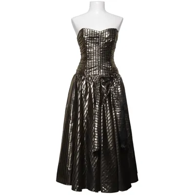 Aftenkjole (Sort, Guld) fra Adore Polyester, Viscose