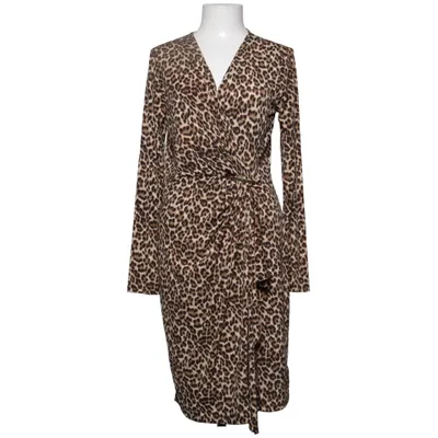 Wrap dress (Brown, Beige) from Michael Kors Elastane, Polyester