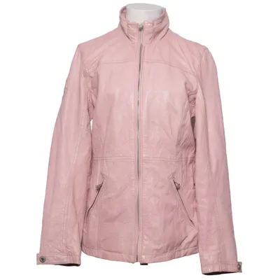 Læderjakke (Pink) fra Napapijri Bomuld, Læder, Polyester
