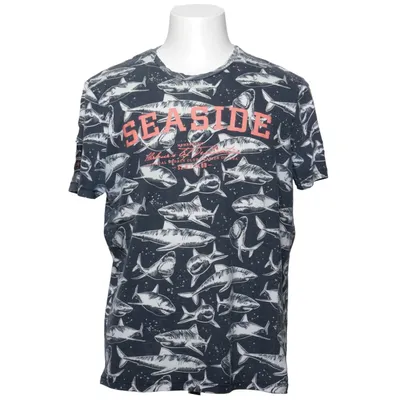 T-shirt (Bleu, Blanc) de Seaside Coton biologique