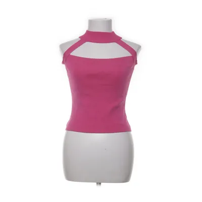 Halter neck top (Pink) from WanLi Elastane, Linen, Viscose