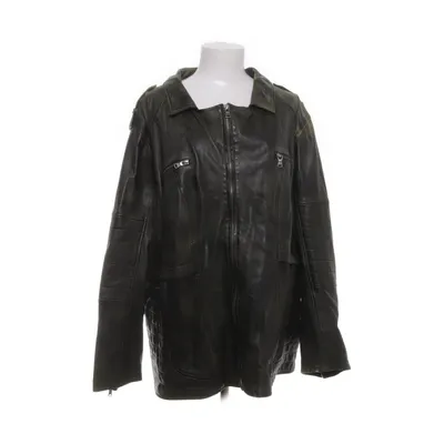 Leather jacket (Green, Multicolored) from Sheego Leather