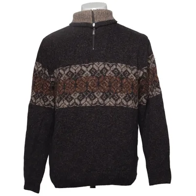 Sweater (Grå, Brun) fra Nic Bomuld, Polyamid, Uld