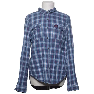 Flanellen overhemd (Blauw, Lila, Meerkleurig) van Superdry Katoen