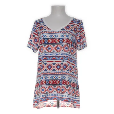 T-shirt (Röd, Blå, Vit, Flerfärgad) från LuLaRoe Elastan, Polyester