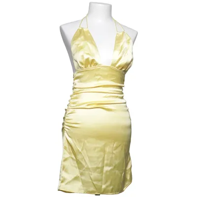 Halterneck dress (Yellow) from NA-KD