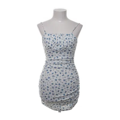 Klänning (Vit, Blå, Flerfärgad) från Shein Elastan, Polyester