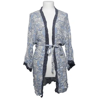 Dressing gown (Blue, White) from Beacan Cove Viscose