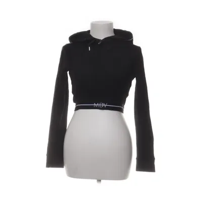 Capuchon sweater (Zwart) van Voir Voir Katoen, Elastaan