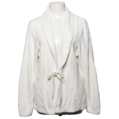 Cardigan cache-cœur (Blanc) de First Class Collection Coton