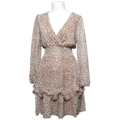 Jurk (Bruin, Wit) van Simplee Polyester