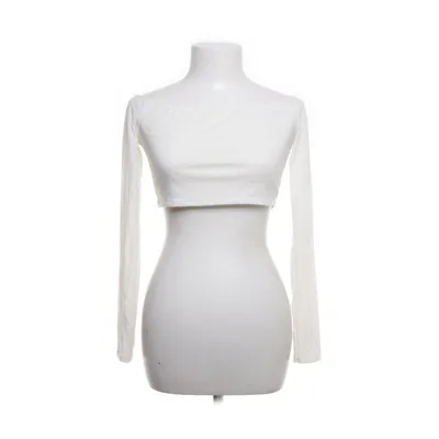 Crop top (Wit) van PrettyLittleThing Elastaan, Polyester