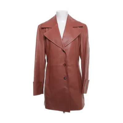 Læderfrakke (Beige) fra Confex Jakab Læder, Viscose