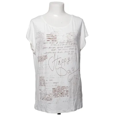T-shirt (Vit, Brun) från Safari Elastan, Viskos