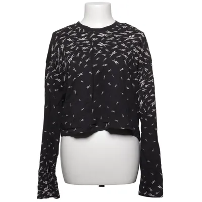 Blouse (Black, White) from Reebok Cotton