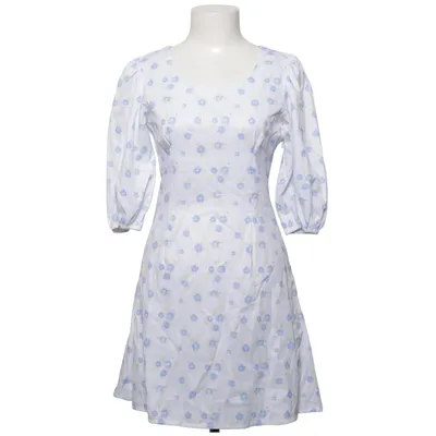 Kleid (Weiß, Blau, Grün) von Queen of Jetlags x NA-KD Baumwolle, Polyester
