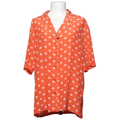 Short sleeve shirt (Red, Beige) from Sälen Silk