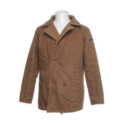 Pea coat (Brown) from Mousqueton Cotton