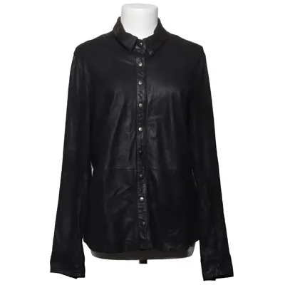 Veste en cuir (Gris, Noir) de Depeche Cuir