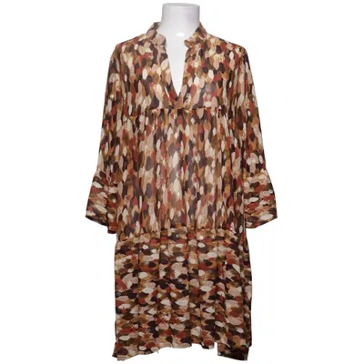 Dress (Brown, Multicolored) from Cat & Co Elastane, Polyester